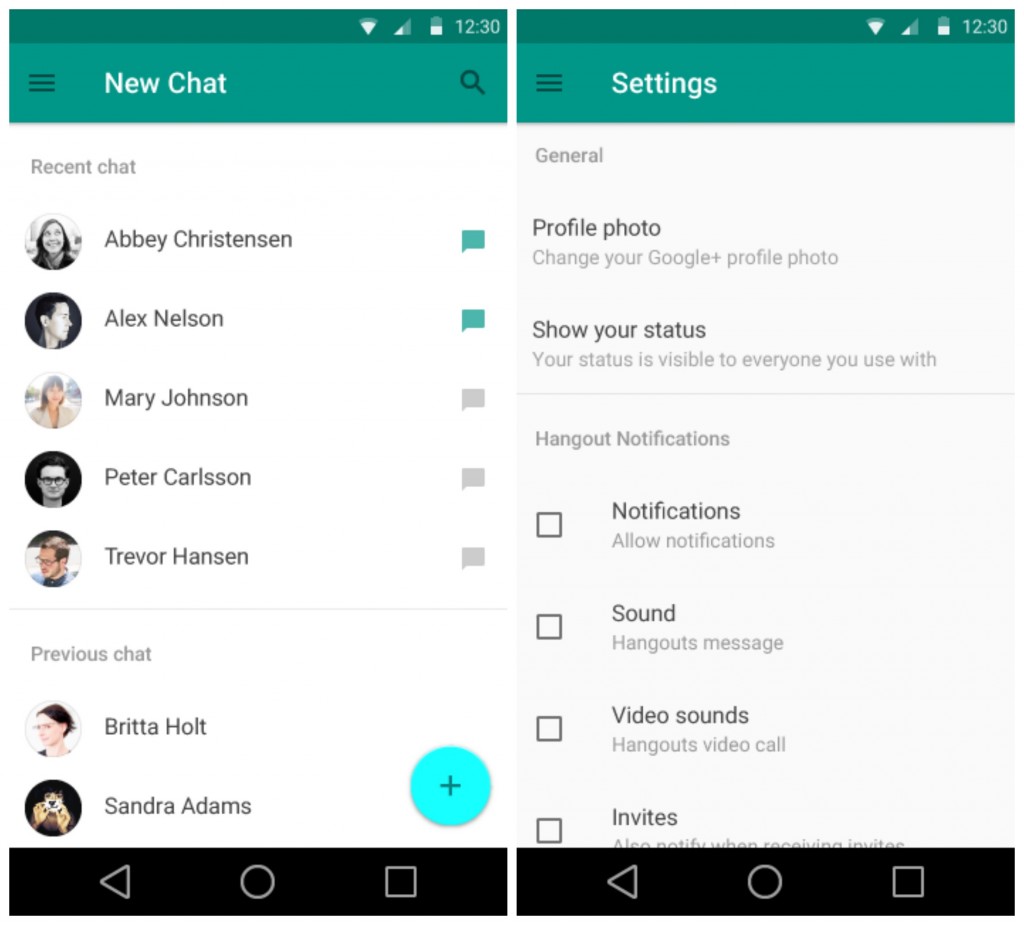 Android-L-Material-Hangouts